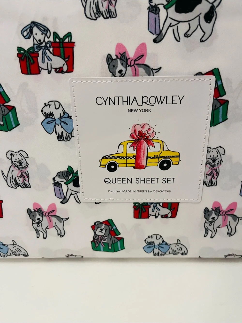 Berkshire Peanuts & Cynthia Rowley Lot of 2 Queen Sheet Sets Christmas Valentine